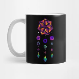 Dream Data Catcher | Maurer Rose Heptagon Inferno Black Mug